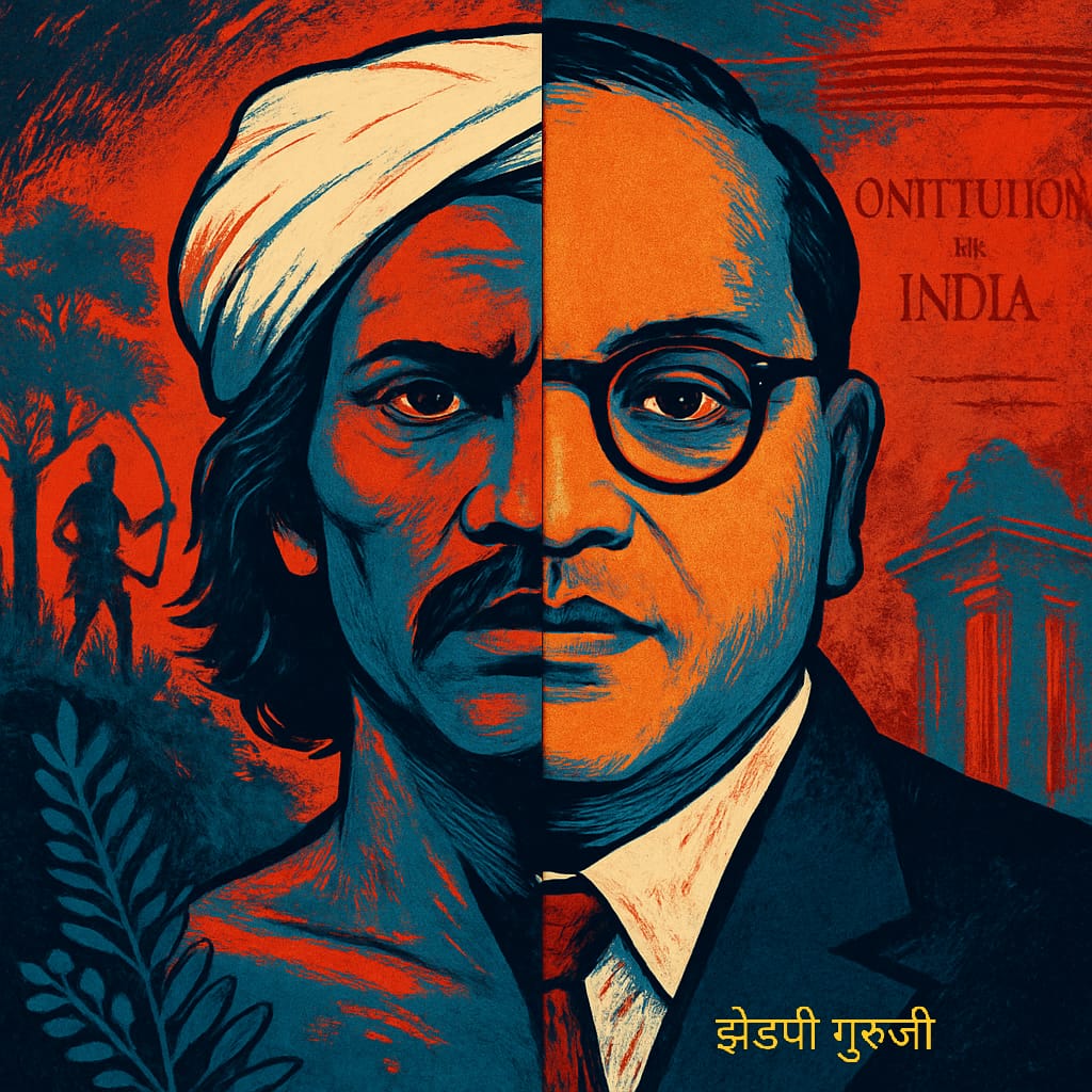 क्रांतीपर्वाचे दोन ध्रुव तारे बिरसा मुंडा आणि डॉ. बाबासाहेब आंबेडकर